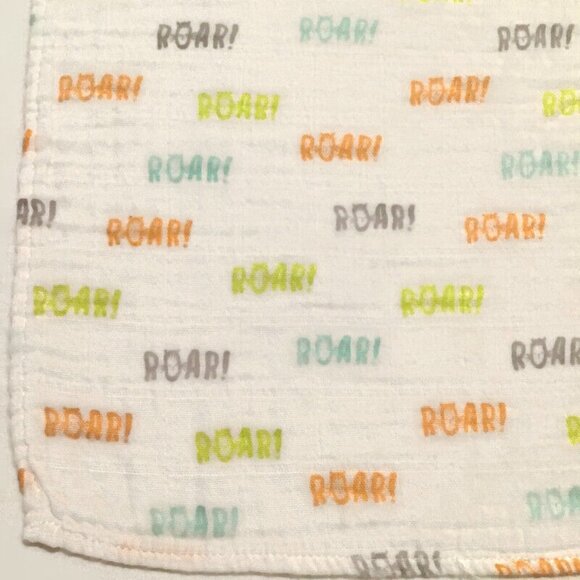Gymboree ROAR Baby Blanket Cotton Muslin Jungle Lion Security Swaddle Lovey - Picture 1 of 4